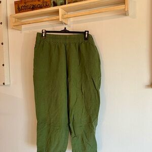 Madewell Forest Green Capris